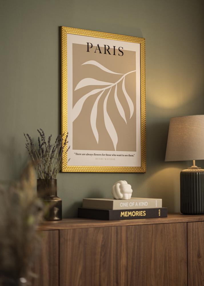 Cornice Grace Oro 40x50 cm - passe-partout Bianco 11x15 inches