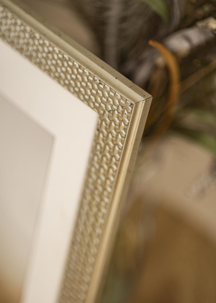 Cornice Grace Argento 30x40 cm - passe-partout Bianco 22x32 cm