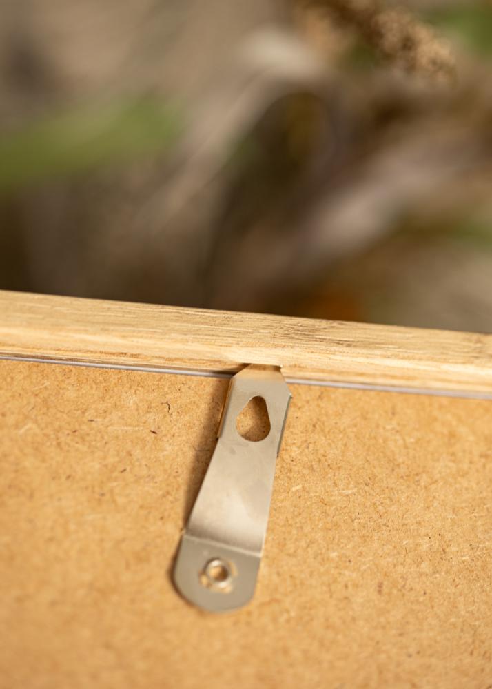 Cornice Ares Naturale Quercia 50x70 cm - passe-partout Bianco 15x23 inches