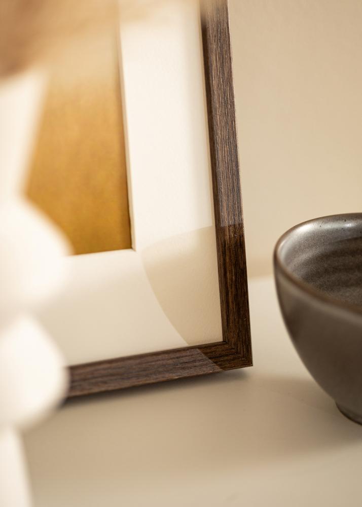 Cornice Ares Noce 30x30 cm - passe-partout Bianco 20x20 cm