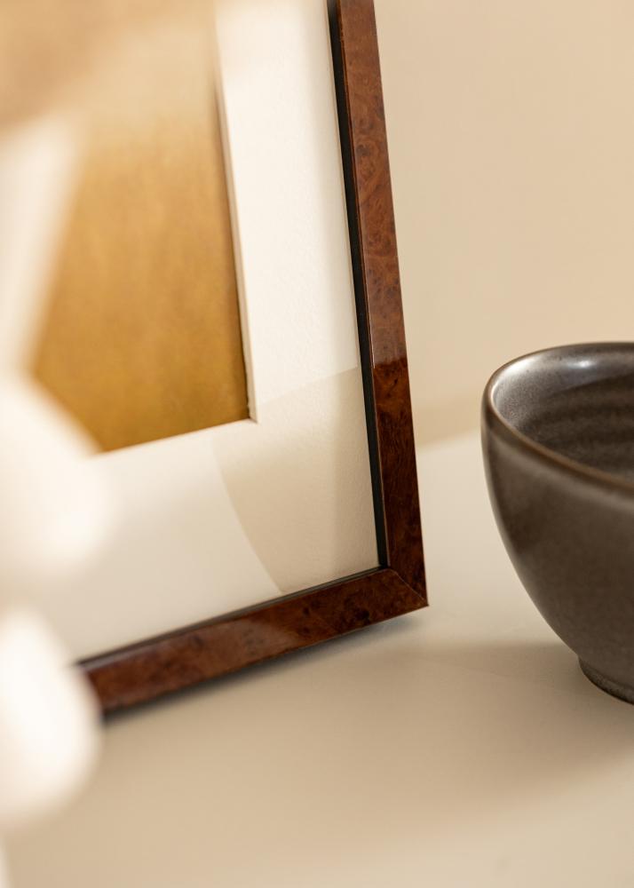 Cornice Ares Noce 20x25 cm - passe-partout Bianco 15x20 cm