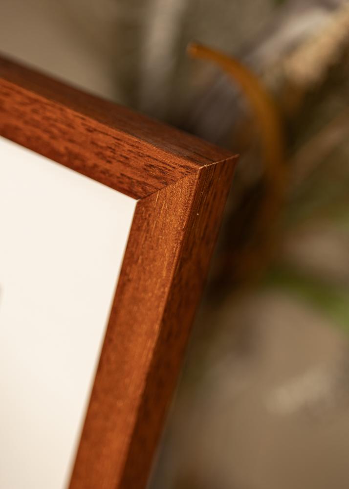 Cornice Hermes Ciliegia 42x59,4 cm - passe-partout Bianco 25x38 cm