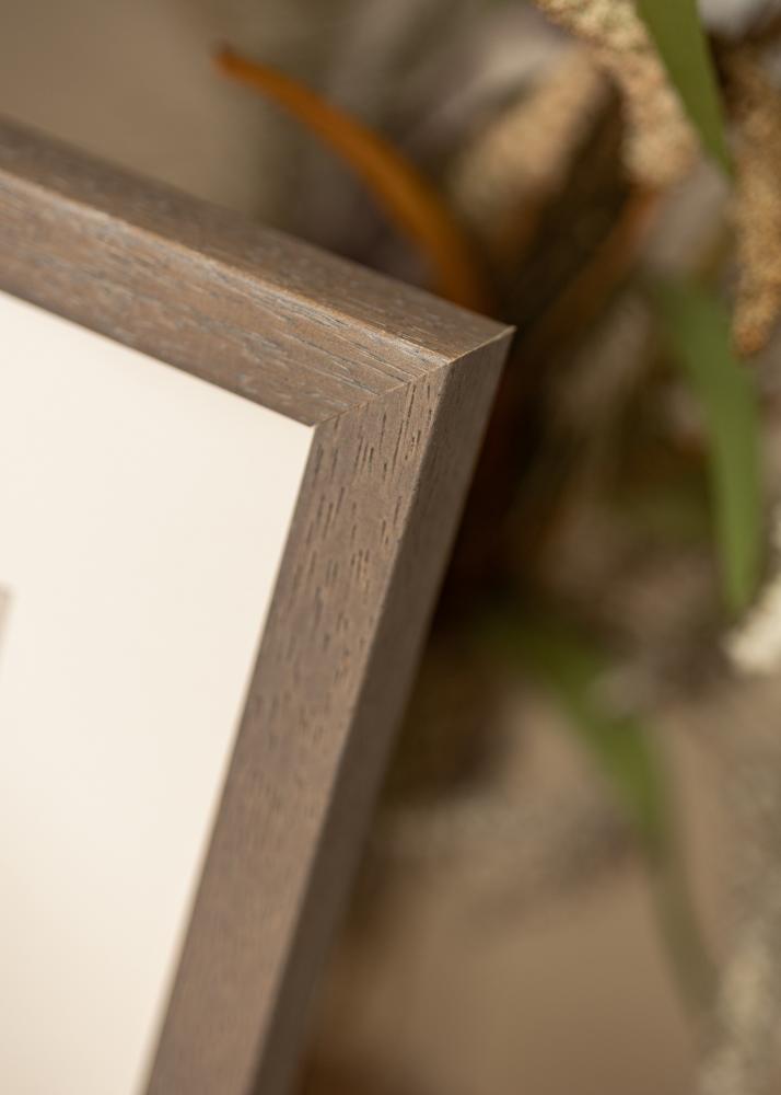 Cornice Hermes Grigio 60x60 cm - passe-partout Bianco 50x50 cm