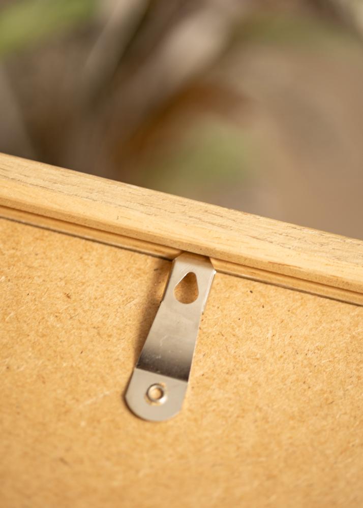 Cornice Hermes Naturale Quercia 30x40 cm - passe-partout Bianco 21x29,7 cm