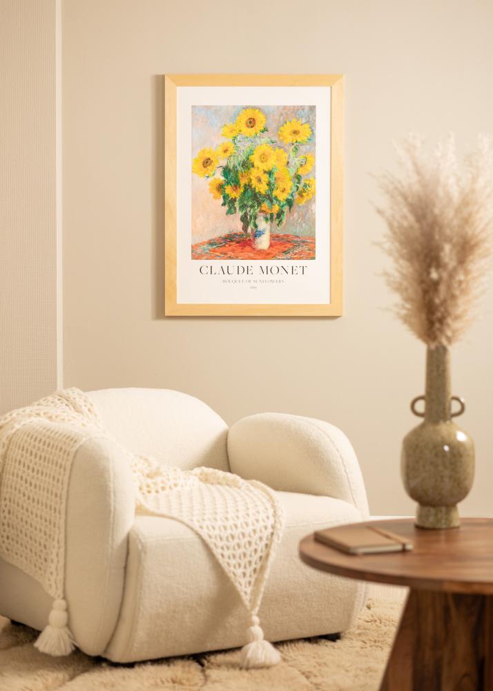 Cornice Juno Legno 40x50 cm - passe-partout Bianco 30x38 cm