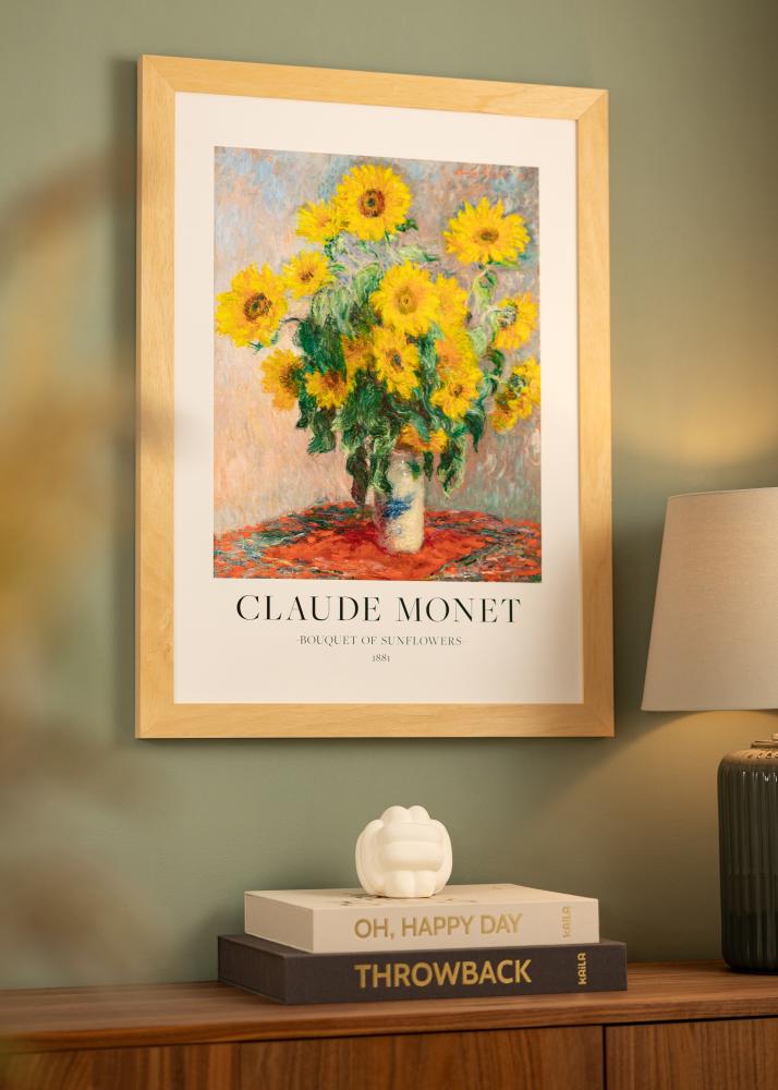 Cornice Juno Legno 40x50 cm - passe-partout Bianco 30x38 cm