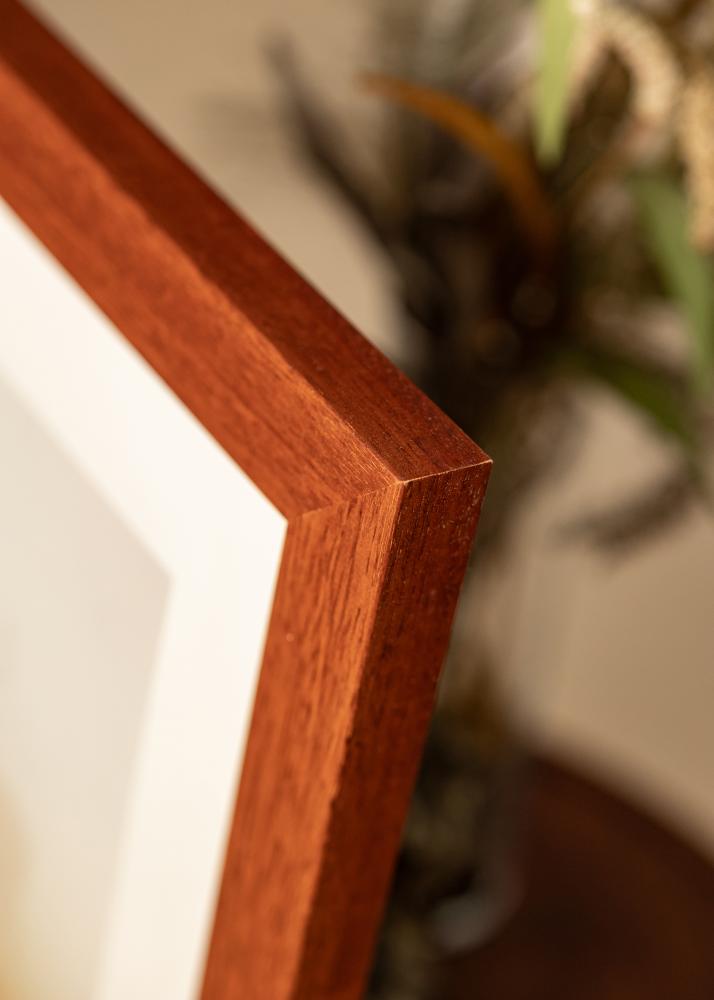 Cornice Juno Ciliegia 28x35 cm - passe-partout Bianco 20x25 cm