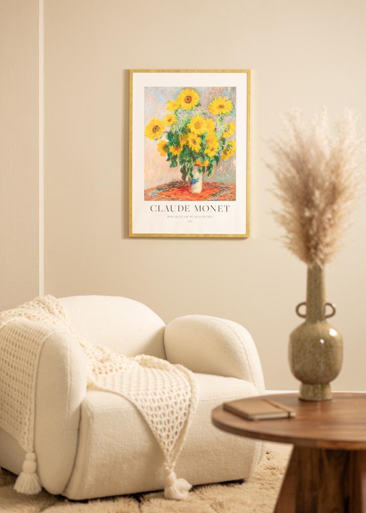 Cornice Ares Oro 50x60 cm - passe-partout Bianco 16x20 inches