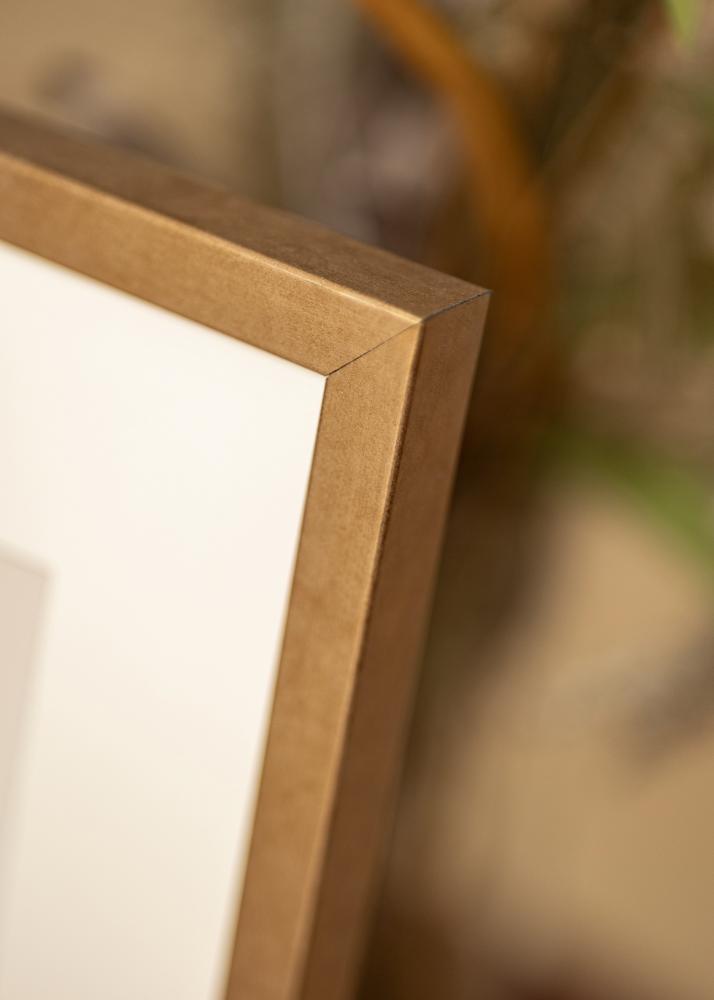 Cornice Ares Ottone 40x50 cm - passe-partout Bianco 29,7x42 cm