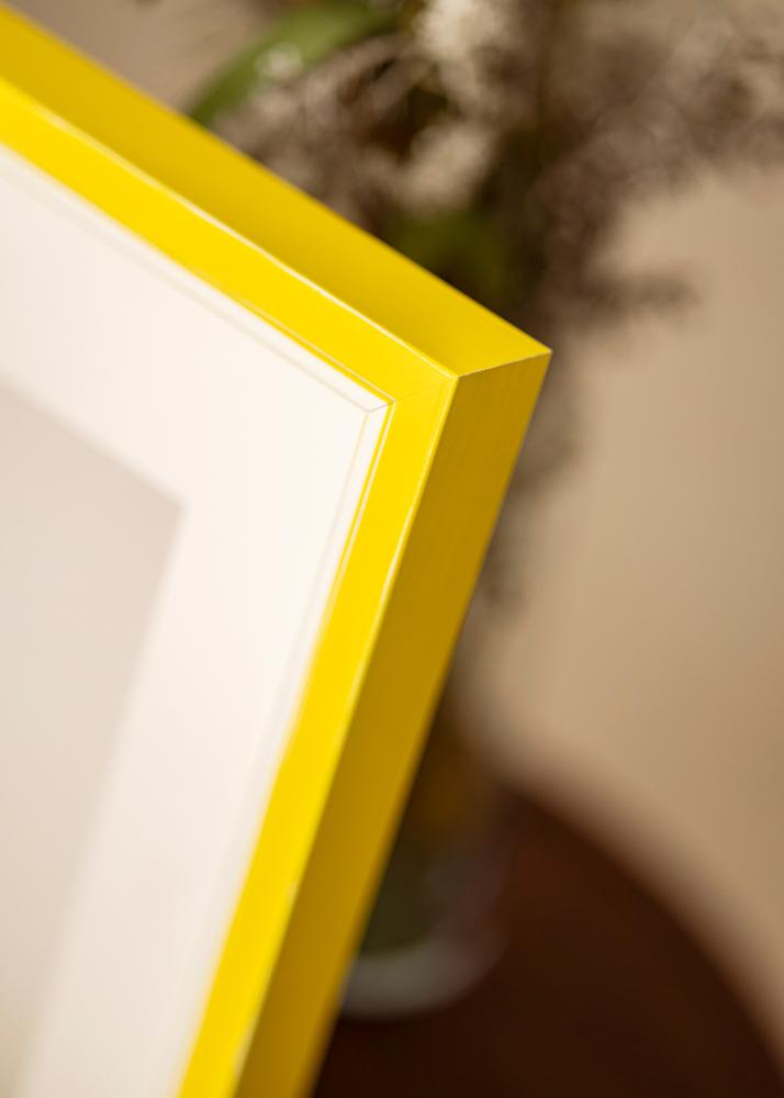 Cornice Diana Giallo 50x60 cm - passe-partout Bianco 15x20 inches