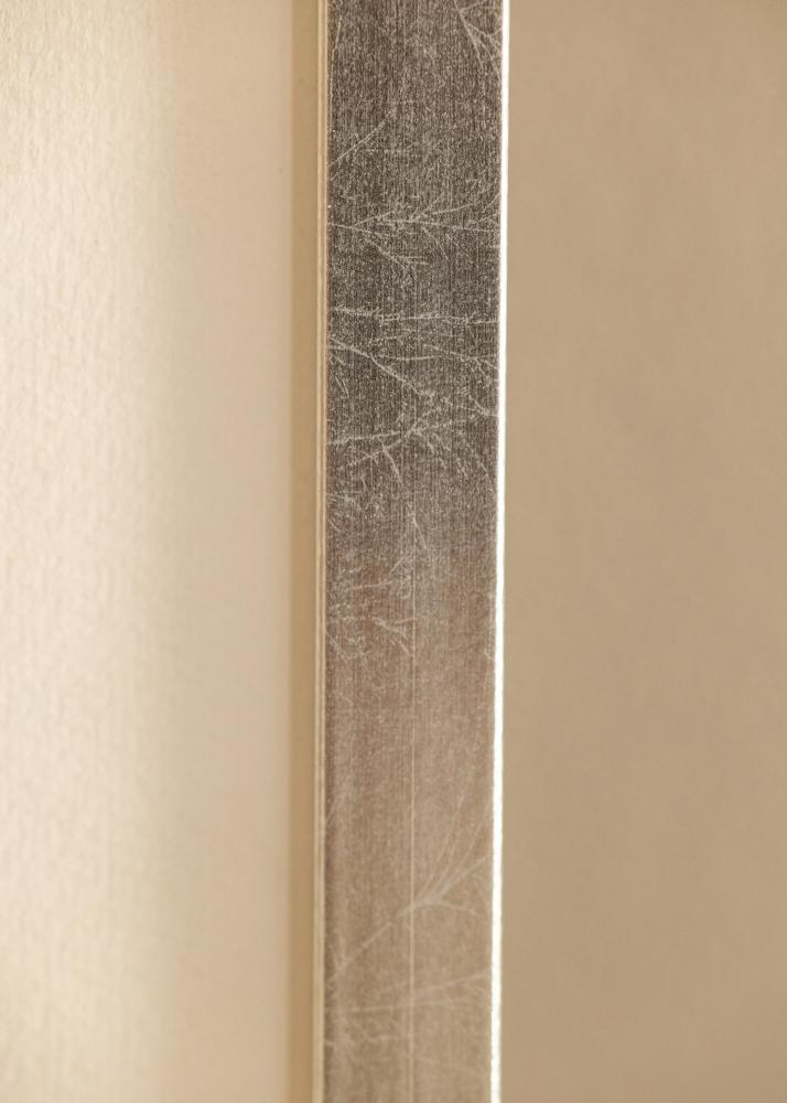Cornice Minerva Argento 30x40 cm - passe-partout Bianco 20x28 cm