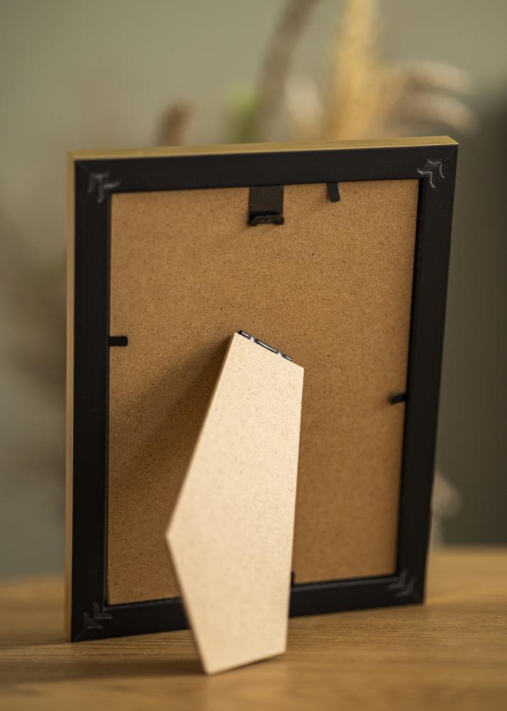 Cornice Gala Oro 13x18 cm - passe-partout Bianco B7 88x125 mm