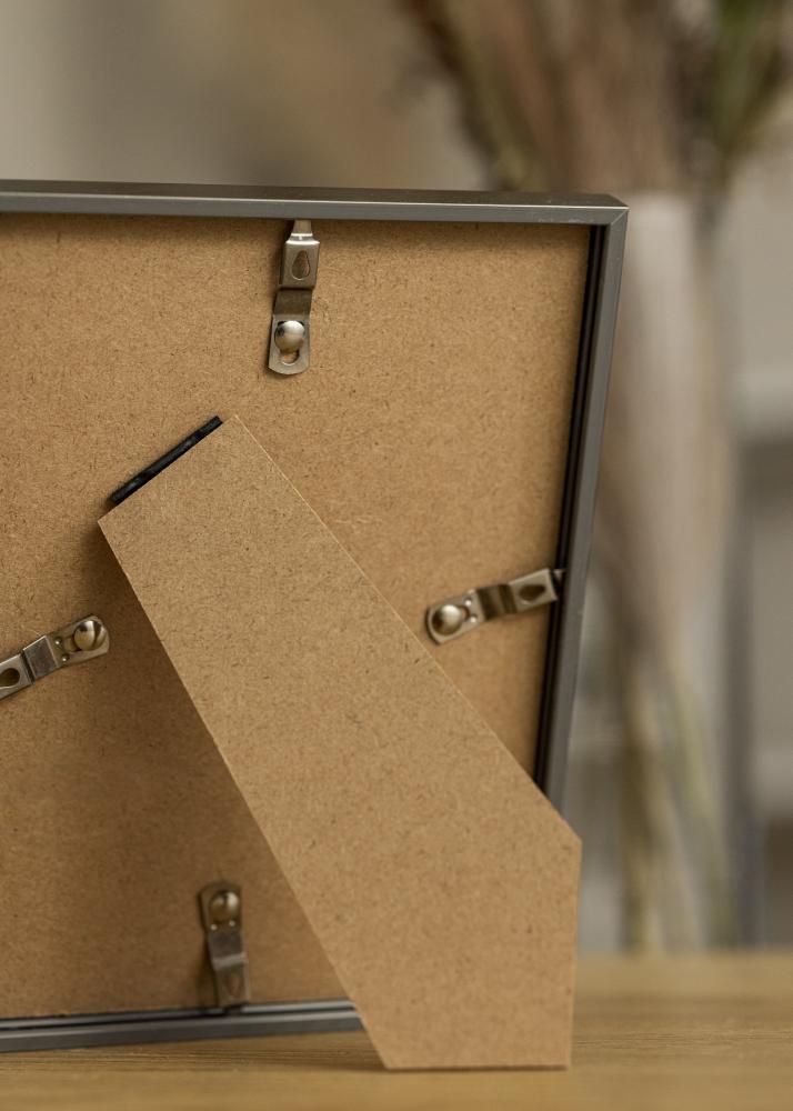 Cornice New Lifestyle Acciaio 10x18 cm - passe-partout Bianco 8x10 cm