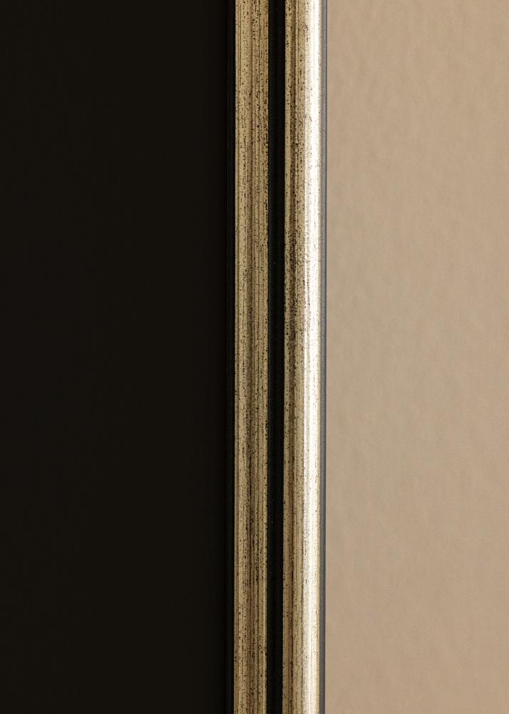 Cornice Horndal Argento 60x60 cm - Passe-partout Nero 50x50 cm