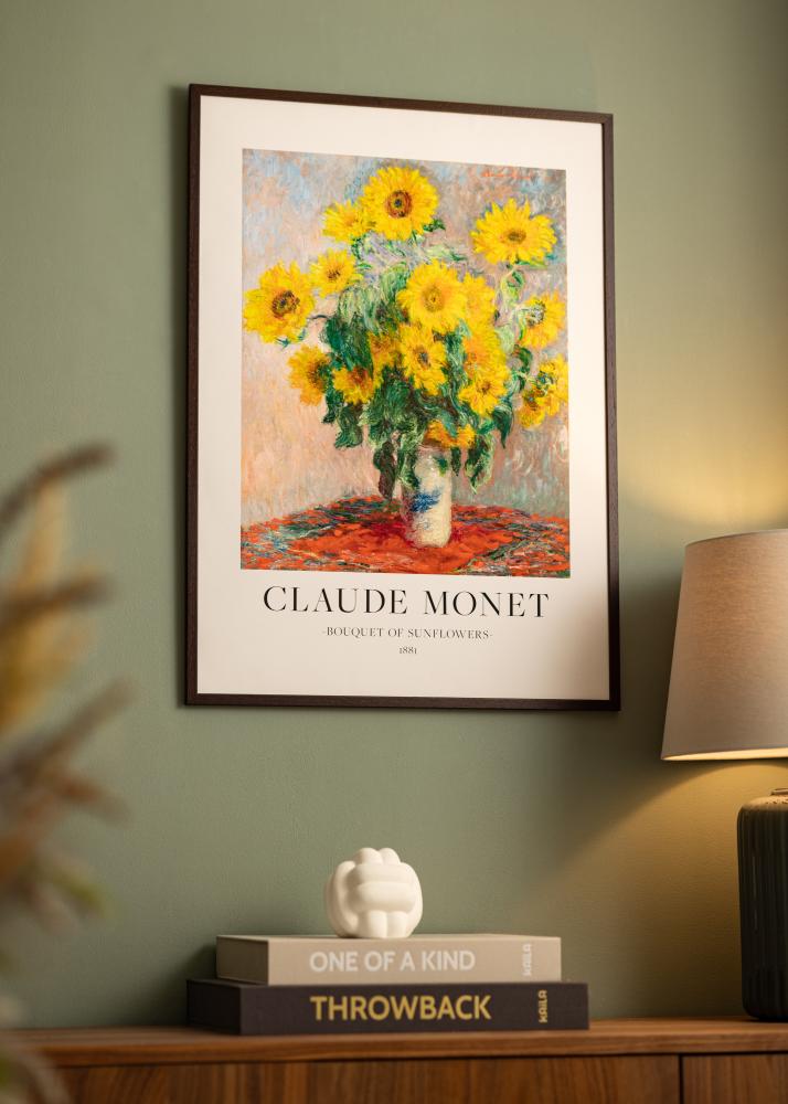 Cornice Edsbyn Noce 14x20 cm - passe-partout Bianco 8x12 cm