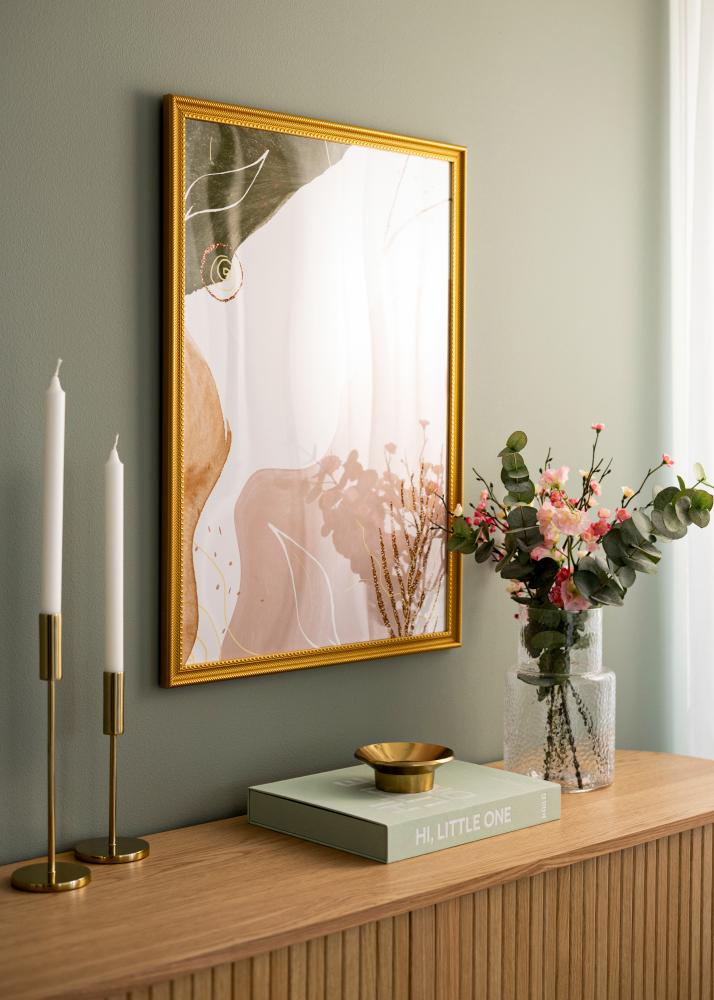 Cornice Lattice Oro 50x70 cm - passe-partout Bianco 16x24 inches