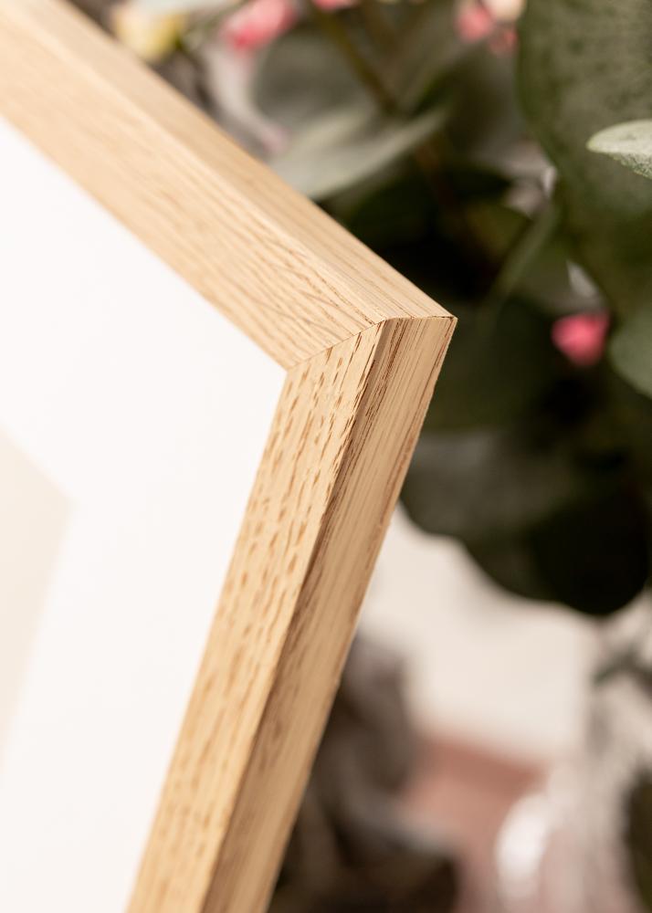 Cornice Tidlös Massiccia Quercia 20x30 cm - Passepartout Bianco 15x21 cm