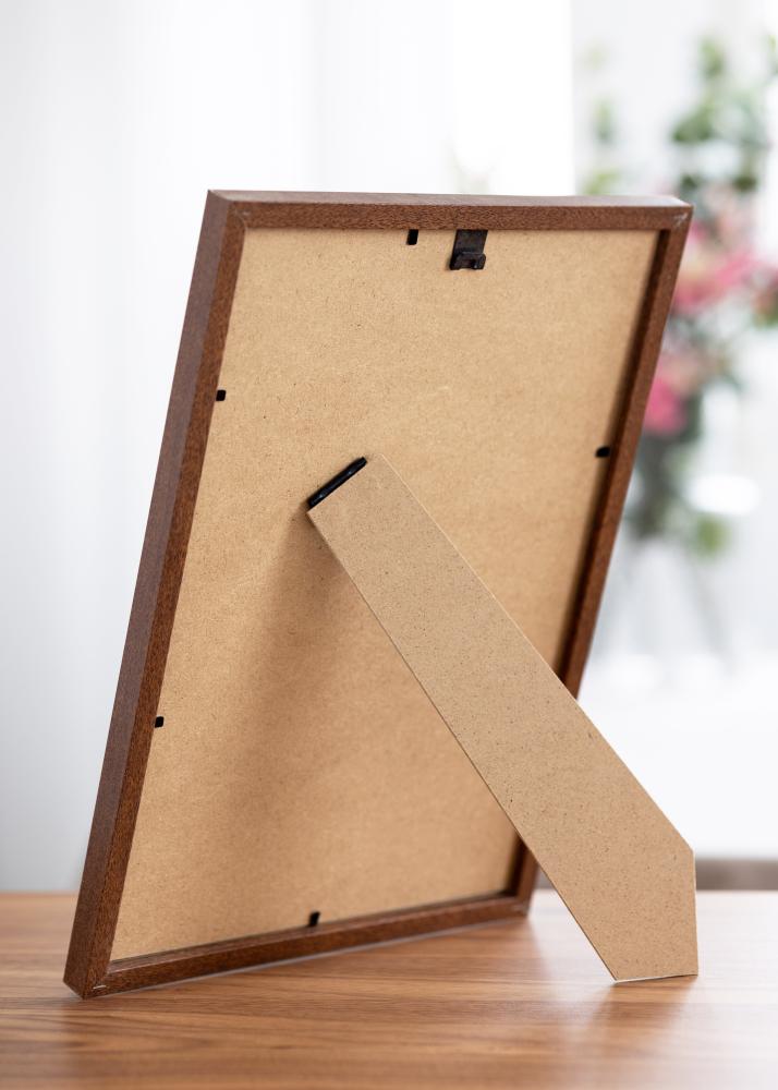 Cornice Modern caldo marrone 20x30 cm - passe-partout Bianco 15x21 cm