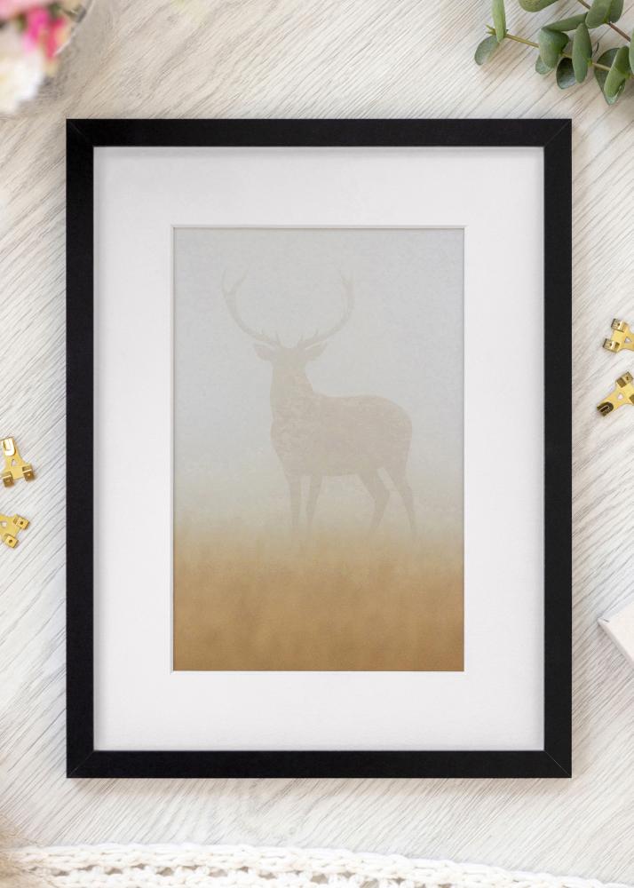 Cornice Selection Vetro acrilico Nero 75x75 cm