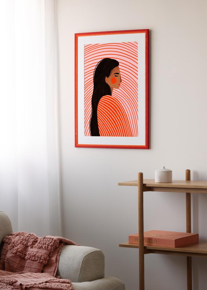 Cornice Cornwall Vetro acrilico Rosso 42x59,4 cm (A2)