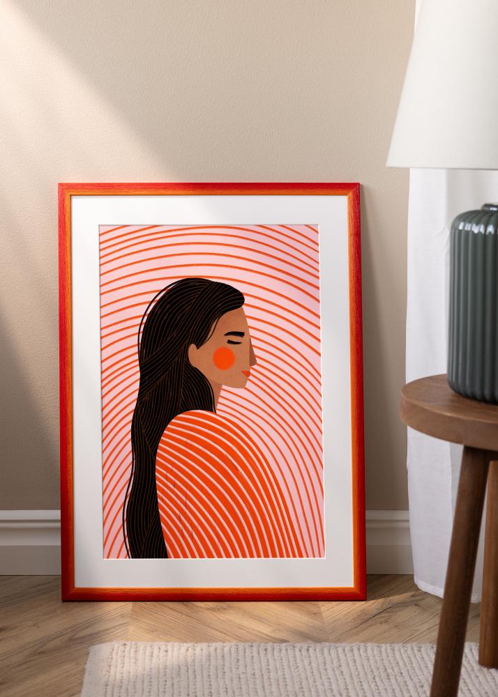 Cornice Cornwall Vetro acrilico Rosso 42x59,4 cm (A2)