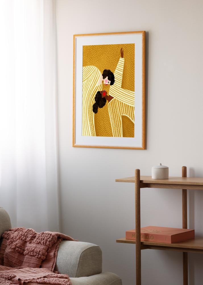 Cornice Cornwall Vetro acrilico Oro 50x50 cm