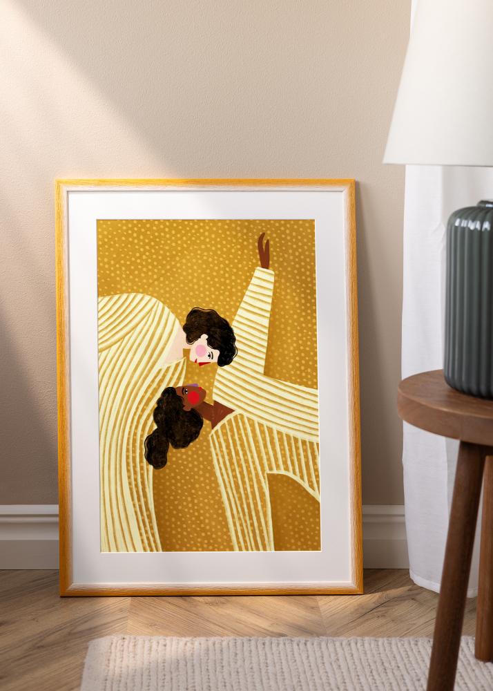 Cornice Cornwall Vetro acrilico Oro 50x50 cm