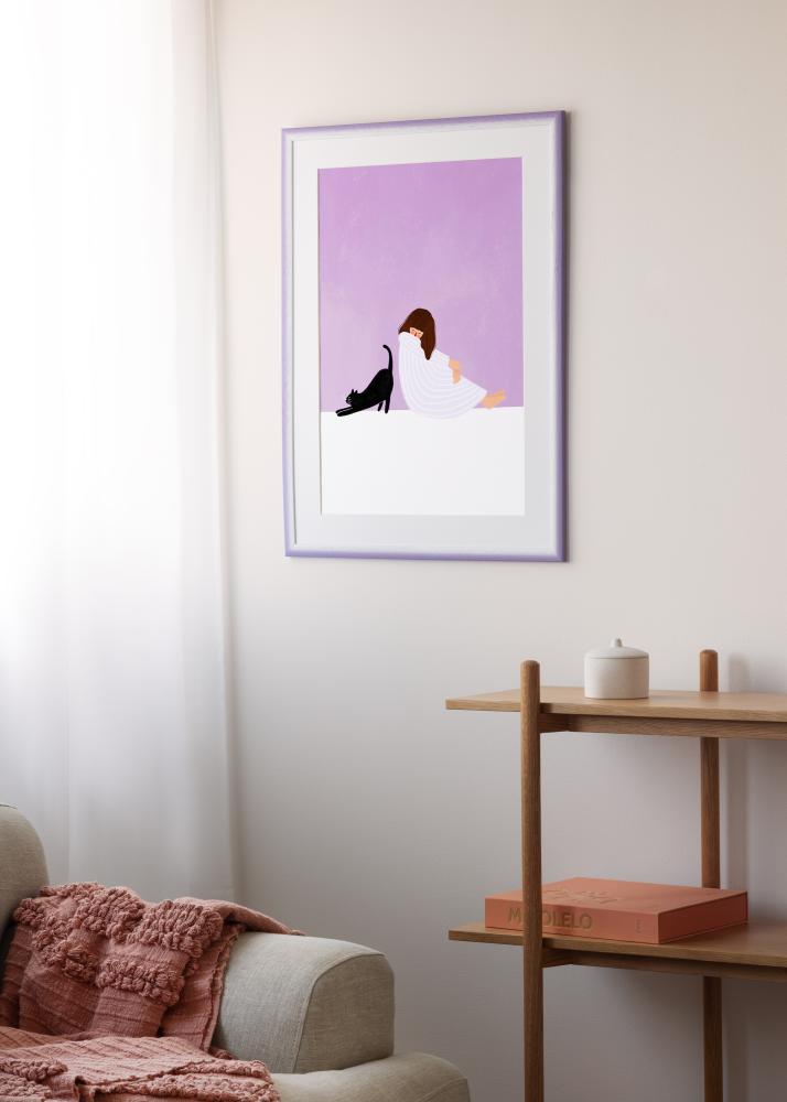 Cornice Cornwall Vetro acrilico Lilla chiaro 40x50 cm