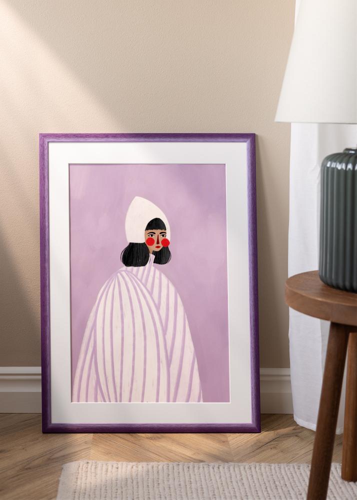 Cornice Cornwall Vetro acrilico Lilla 40x50 cm