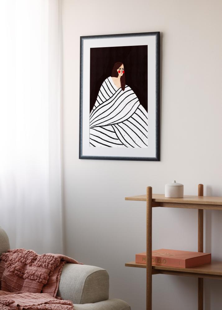 Cornice Cornwall Vetro acrilico Nero 70x100 cm