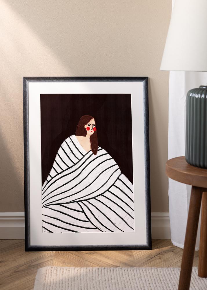 Cornice Cornwall Vetro acrilico Nero 70x100 cm