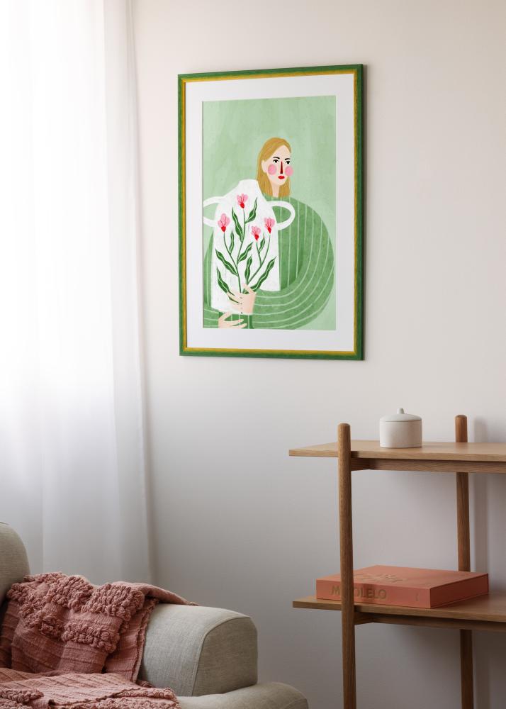 Cornice Cornwall Vetro acrilico Verde 30x30 cm