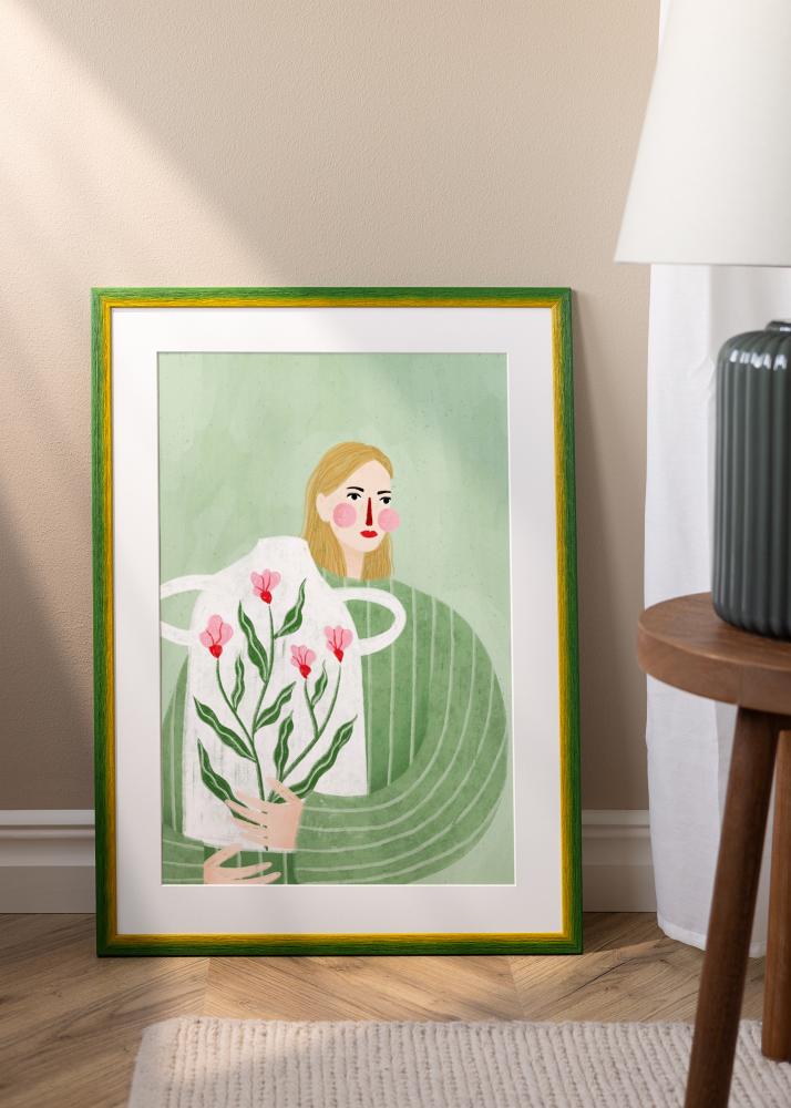 Cornice Cornwall Vetro acrilico Verde 30x30 cm