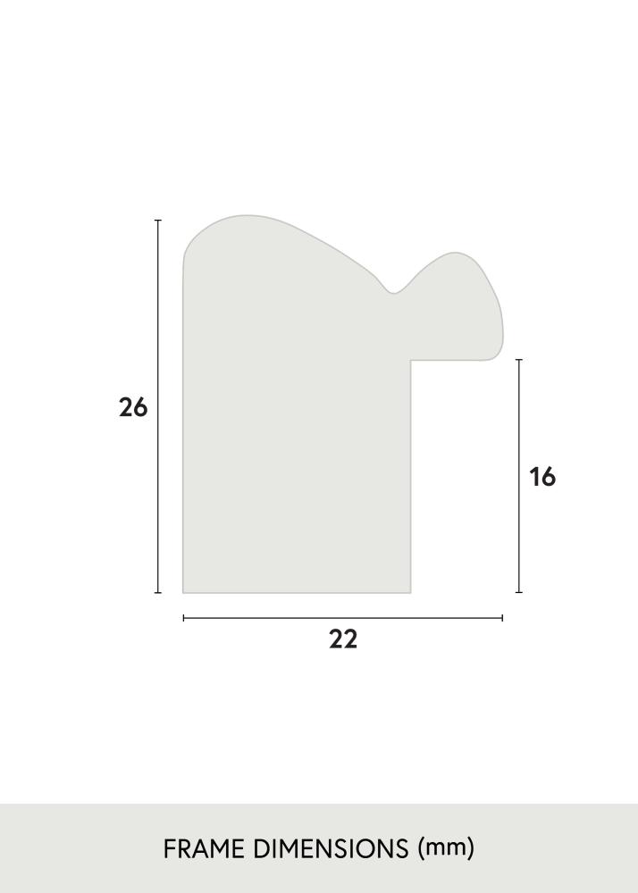 Cornice Canterbury Vetro acrilico Blu 40x50 cm