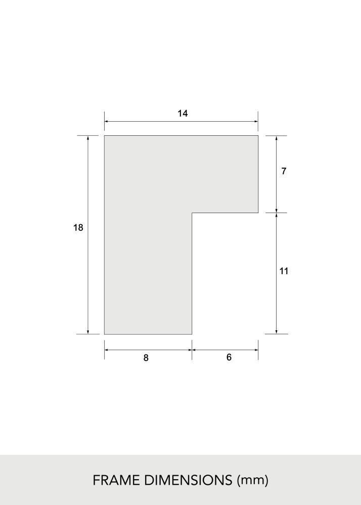 Cornice Rovere massiccio Acrilico 42x59,4 (A2)