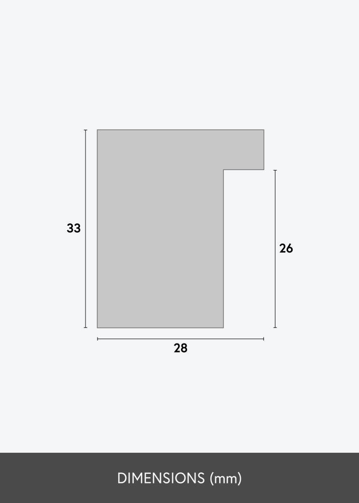 Cornice Cotswold Vetro acrilico Avorio 60x80 cm