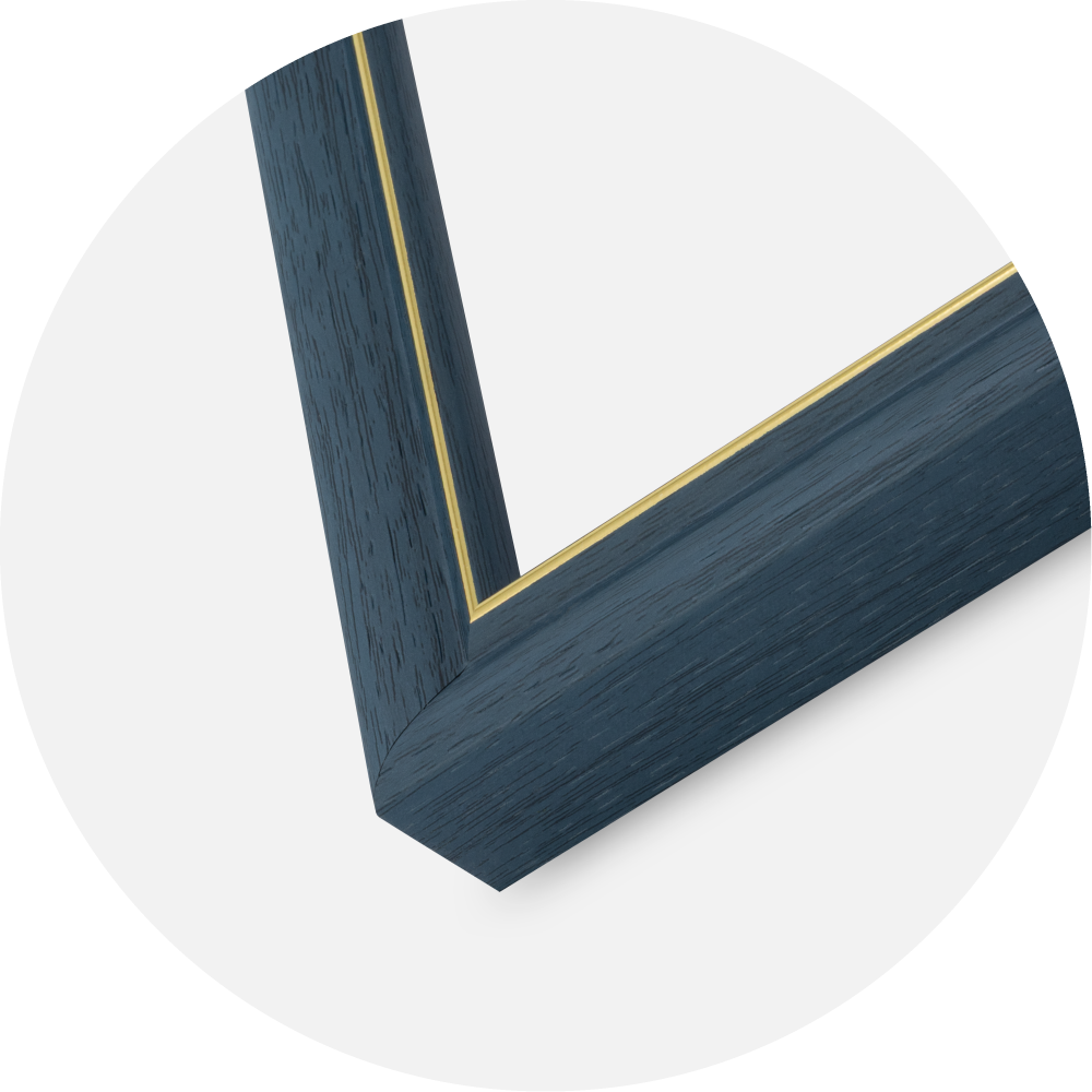 Cornice Canterbury Vetro acrilico Blu 40x50 cm