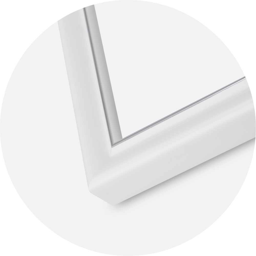 Cornice Canterbury Vetro acrilico Bianco 40x40 cm