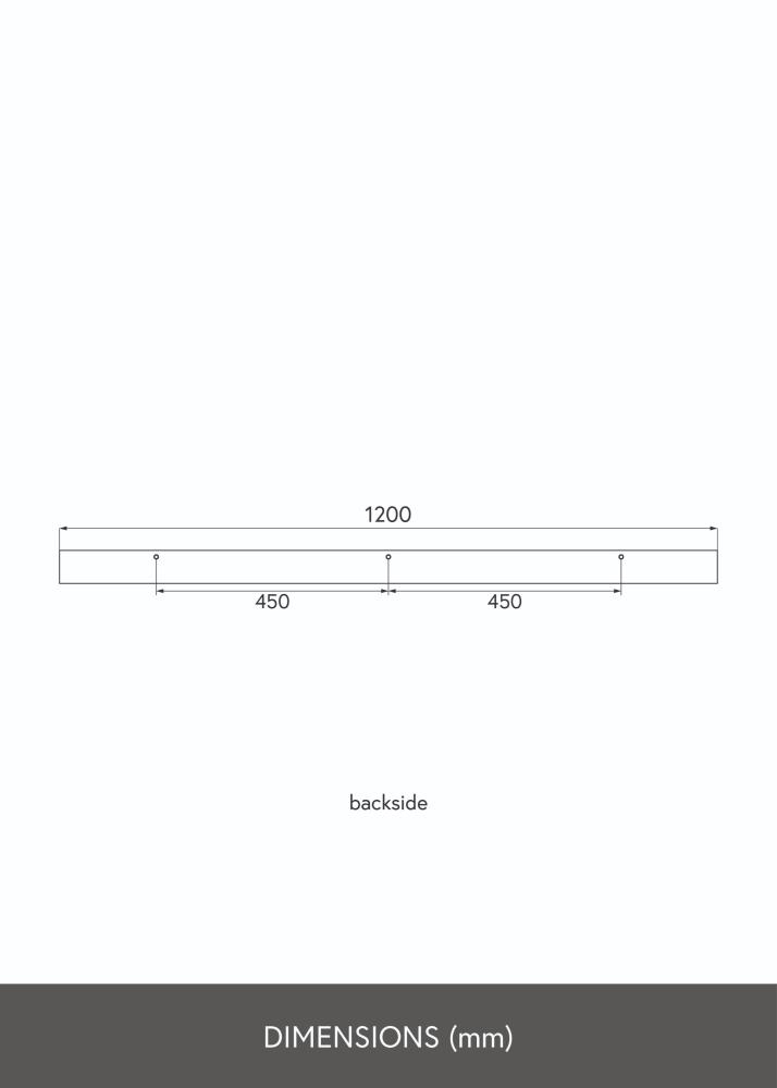 KAILA Mensola per Quadri Bianca 120 cm