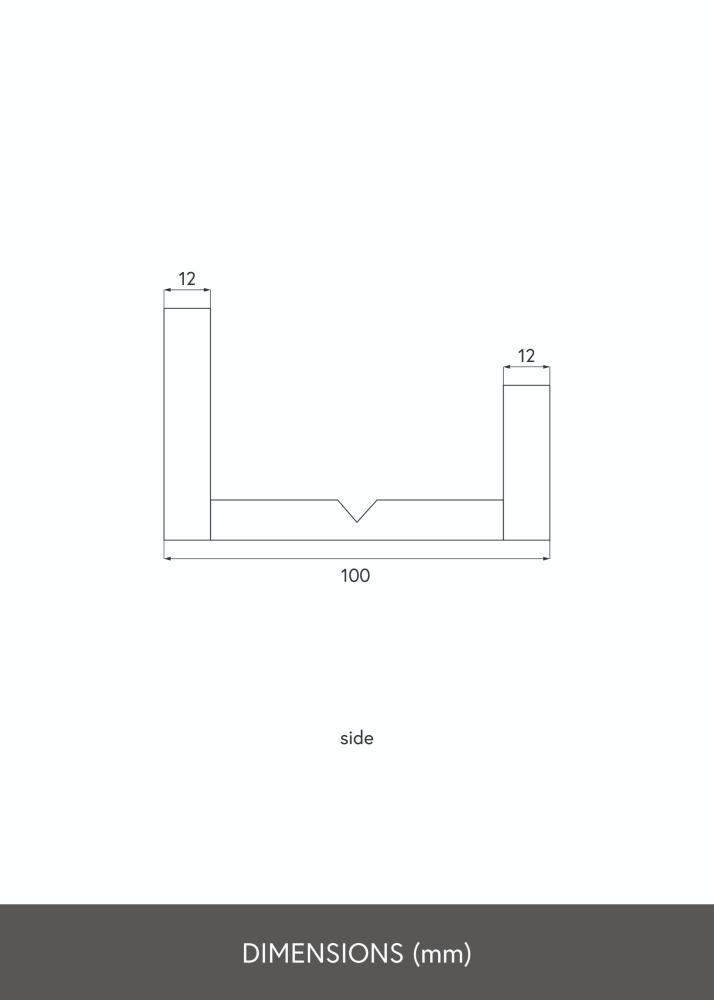 KAILA Mensola per Cornici Nera 130 cm