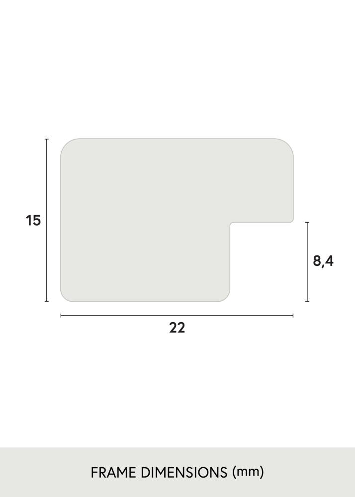 Cornice Uppsala Argento 50x50 cm