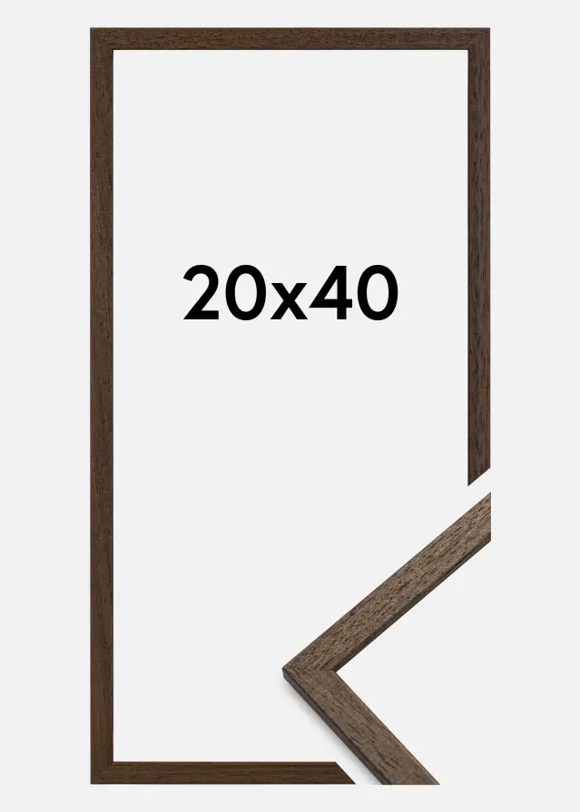 Cornice Edsbyn Noce 20x40 cm