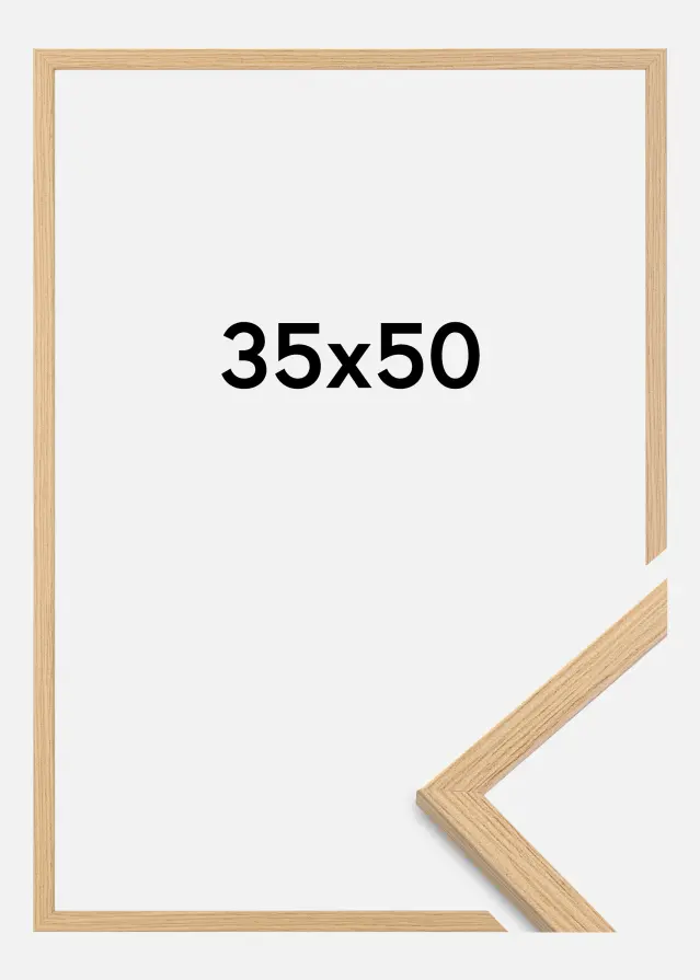 Cornice Valbo Vetro acrilico Rovere 35x50 cm