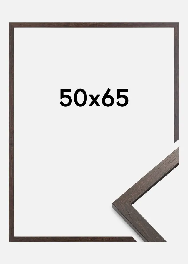 Cornice Trendy Vetro acrilico Noce 50x65 cm