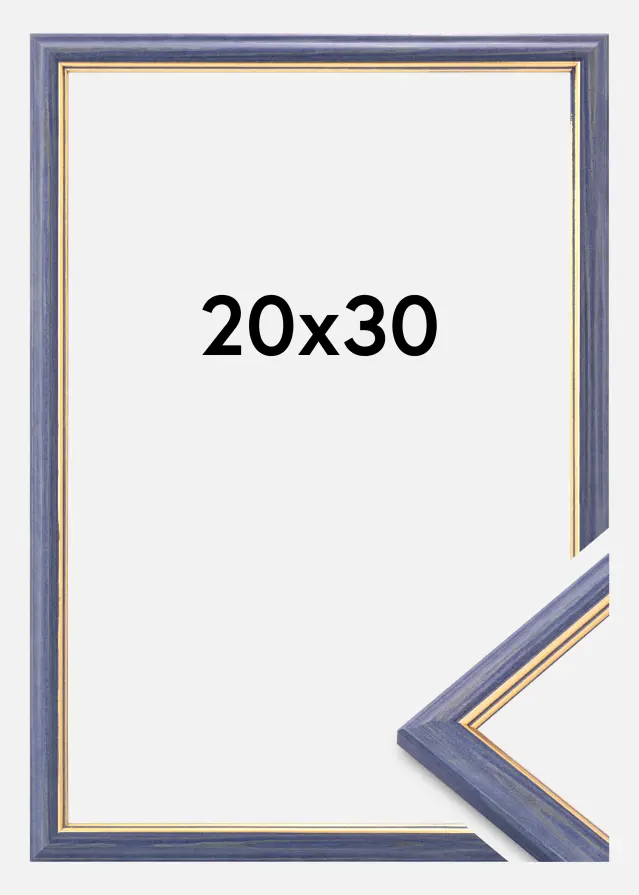 Cornice Claudia in Acrilico Blu 20x30 cm