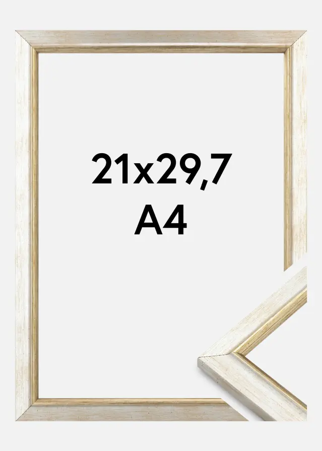 Cornice Marisa Acrilico Argento 21x29,7 cm (A4)