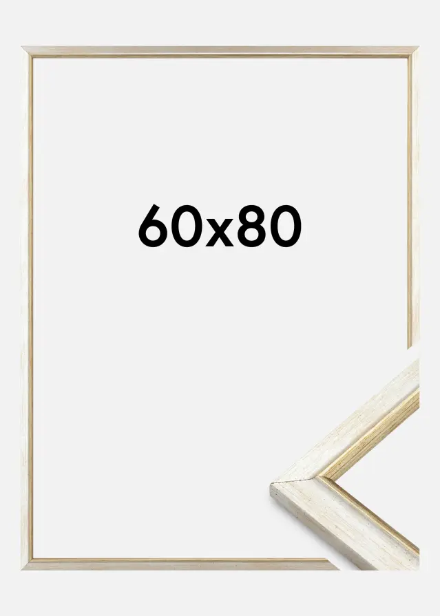 Cornice Marisa Acrilico Argento 60x80 cm