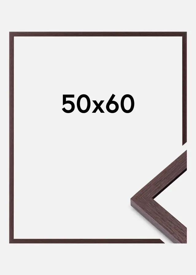 Cornice Modern Vetro acrilico Noce 50x60 cm