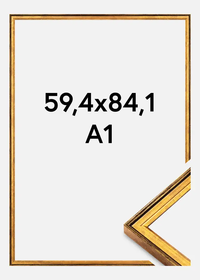 Cornice Ringa Vetro Acrilico Oro 59,4x84,1 cm (A1)