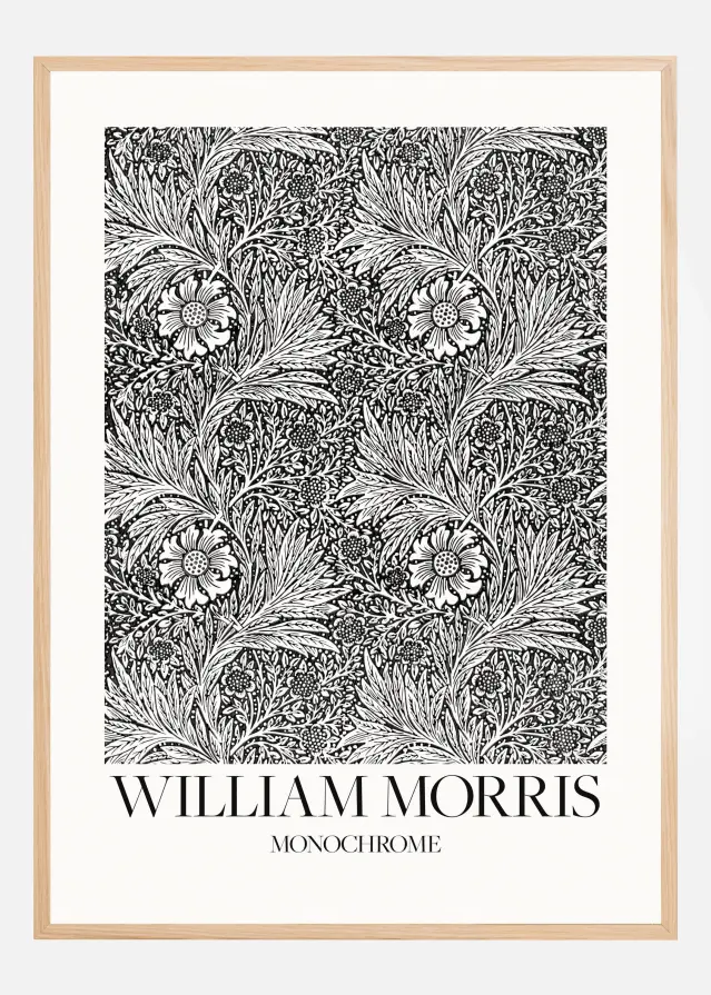 Marigold Monochrome Poster